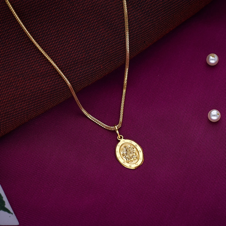 Maa Durga 22K Gold Kids Pendant Locket-LKT5395 SU2E81