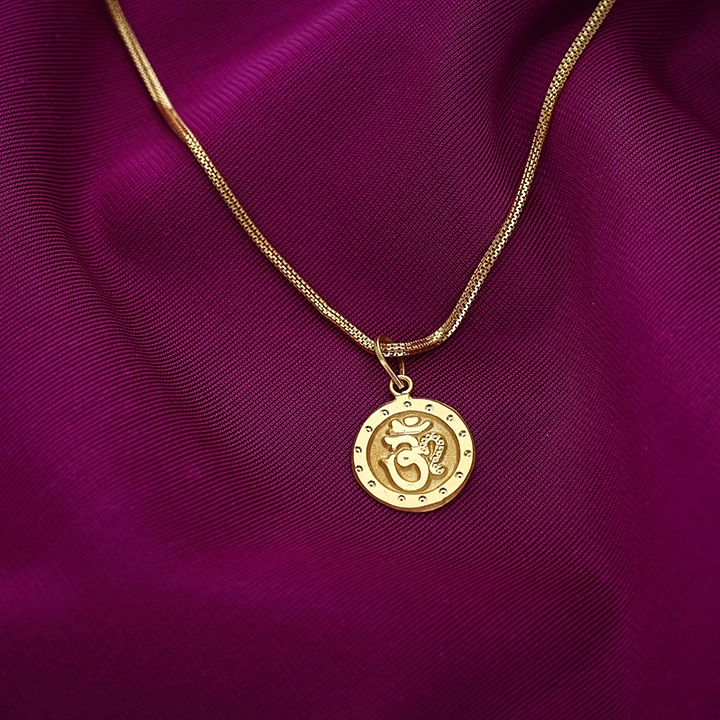 Om Symbol 22K Gold Kids Pendant Locket-LKT5456 SU2E81
