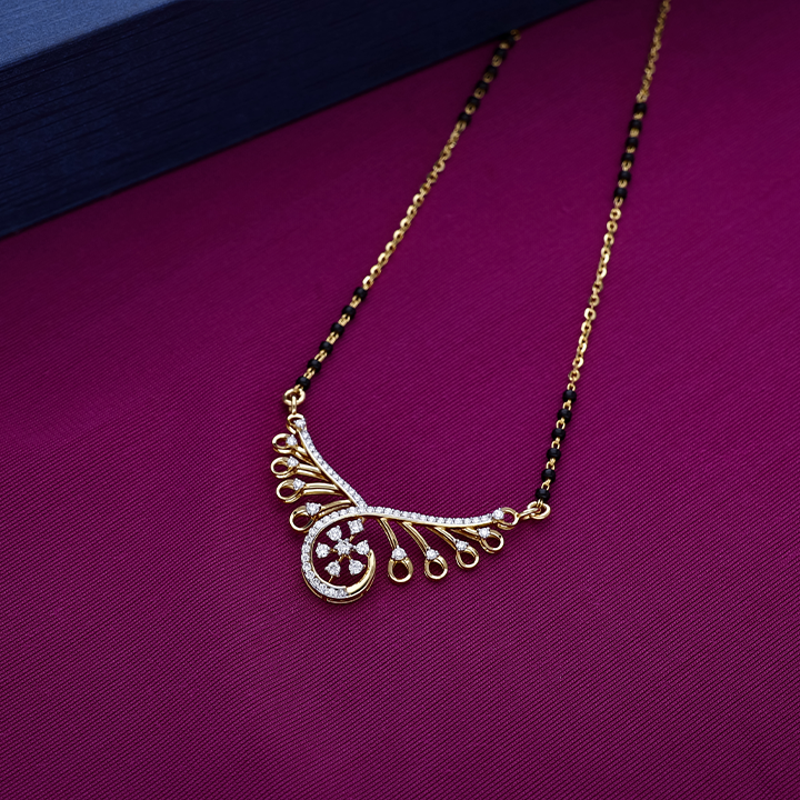 Diamond Vine Bloom Mangalsutra - DMS0773S419