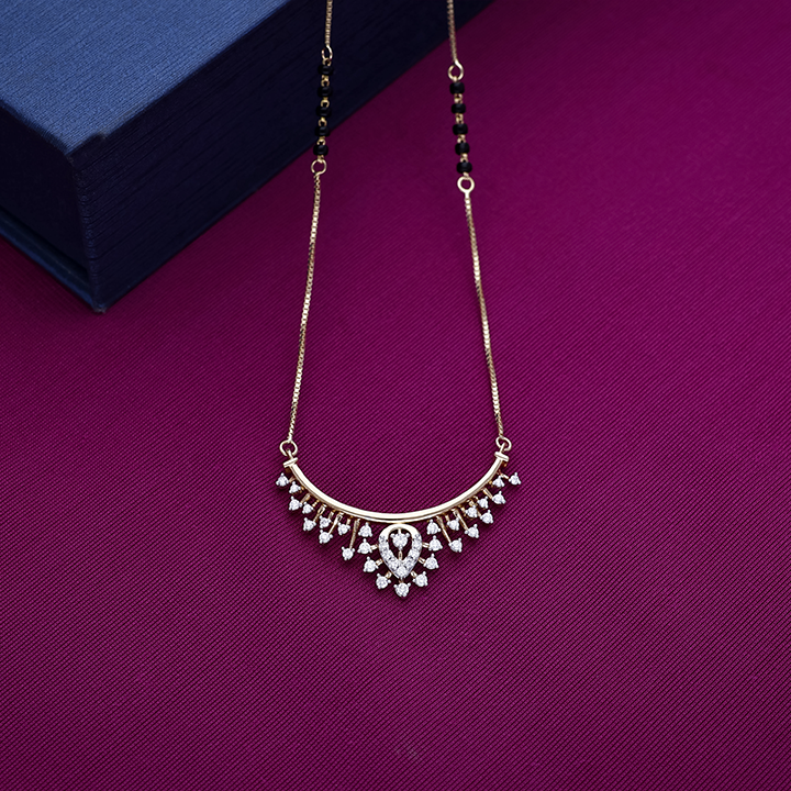 Celestial Halo Diamond Mangalsutra - DMS0735SU2E6I